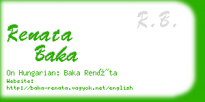 renata baka business card